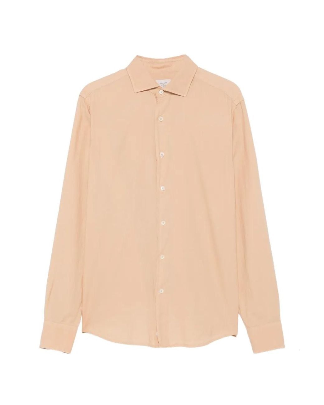 Alessandro Gherardi Natural Spread-Collar Long-Sleeve Shirt for men