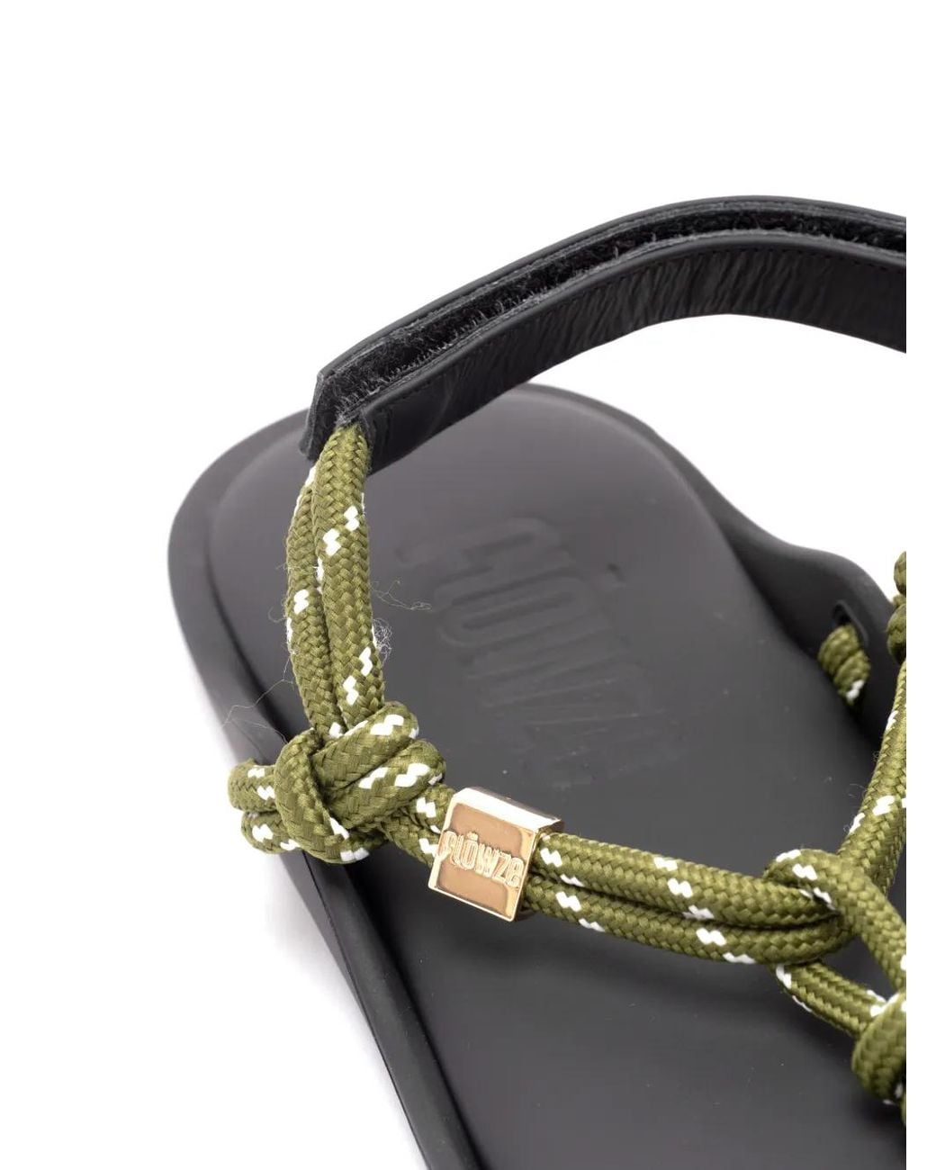 FLOWZE White Flò Knot-Detail Sandals