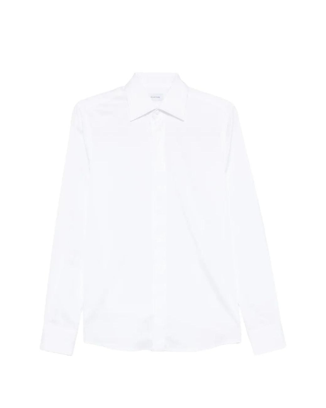 Tagliatore White Long-Sleeve Shirt for men