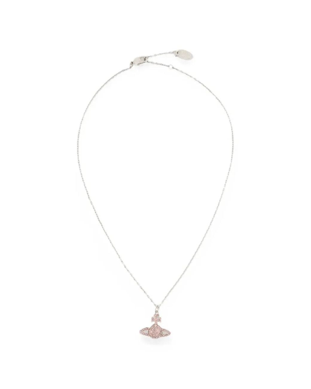 Vivienne Westwood White Grace Bas Relief Necklace