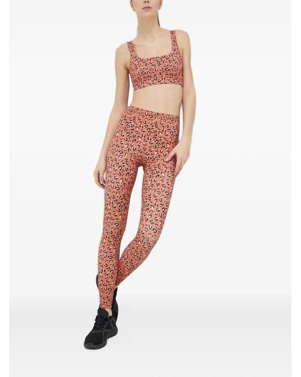 Billabong Pink Leopard-Print Sports Bra