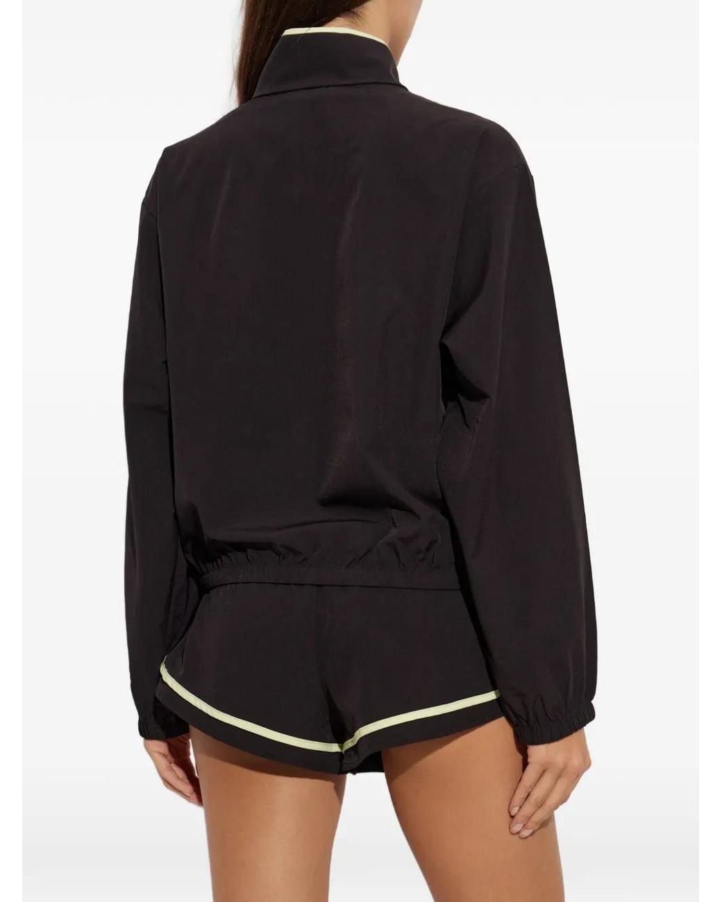 P.E Nation Black Echo Quarter-Zip Sweater
