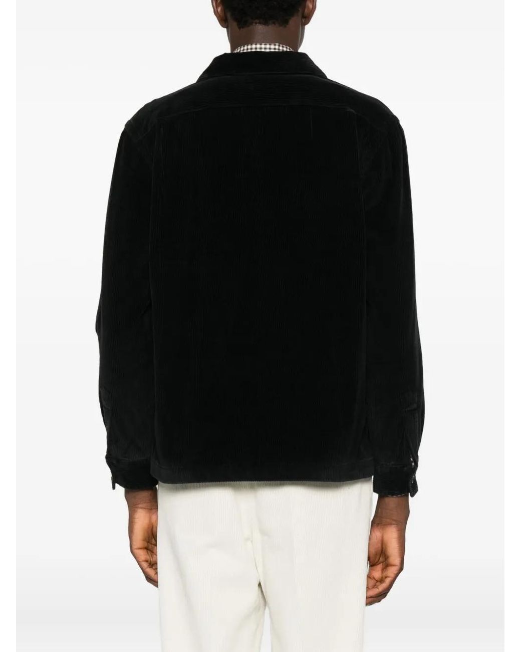 Polo Ralph Lauren Black Corduroy Chest-Pocket Shirt for men
