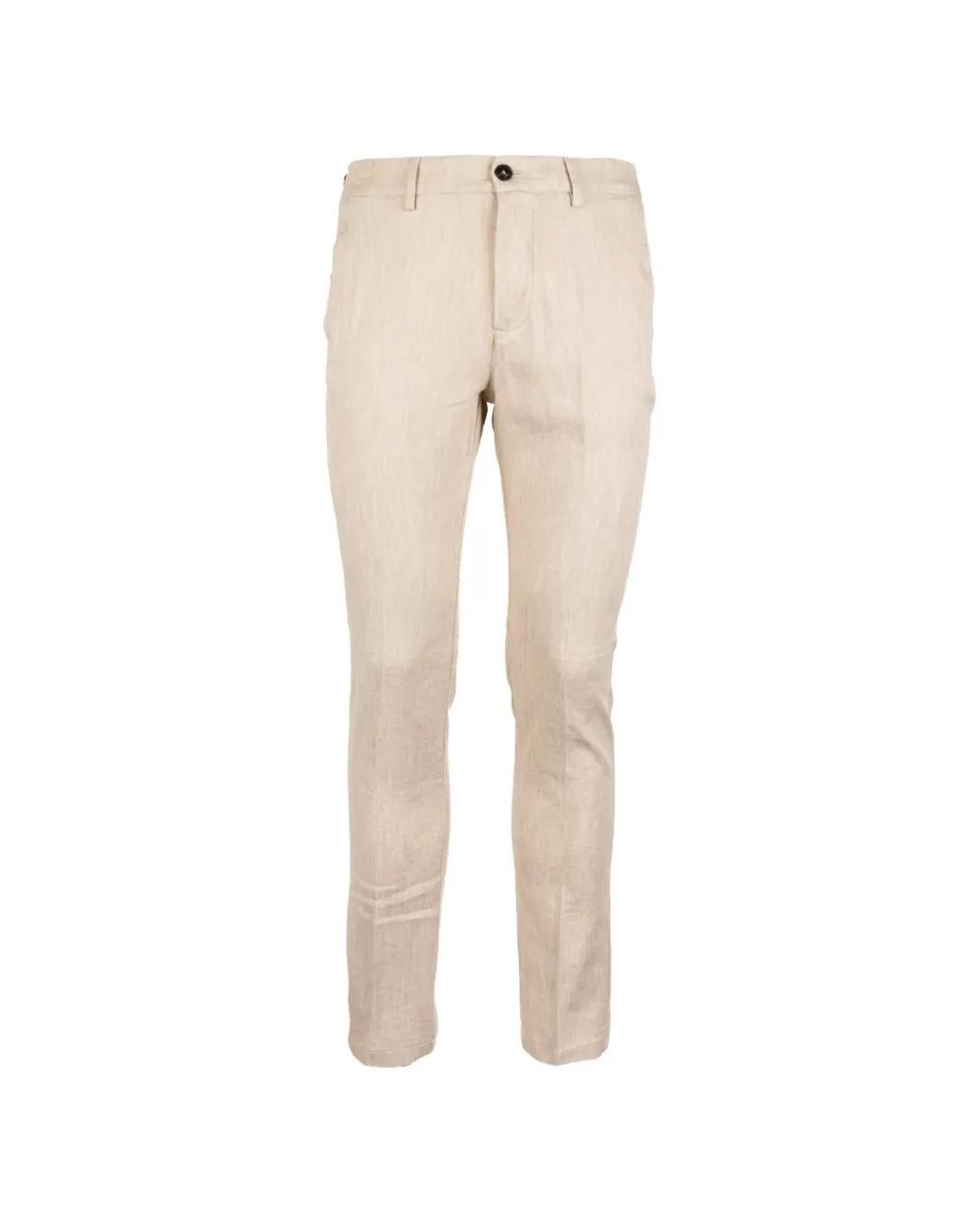 Cruna Natural Solferino Slim-Fit Trousers for men