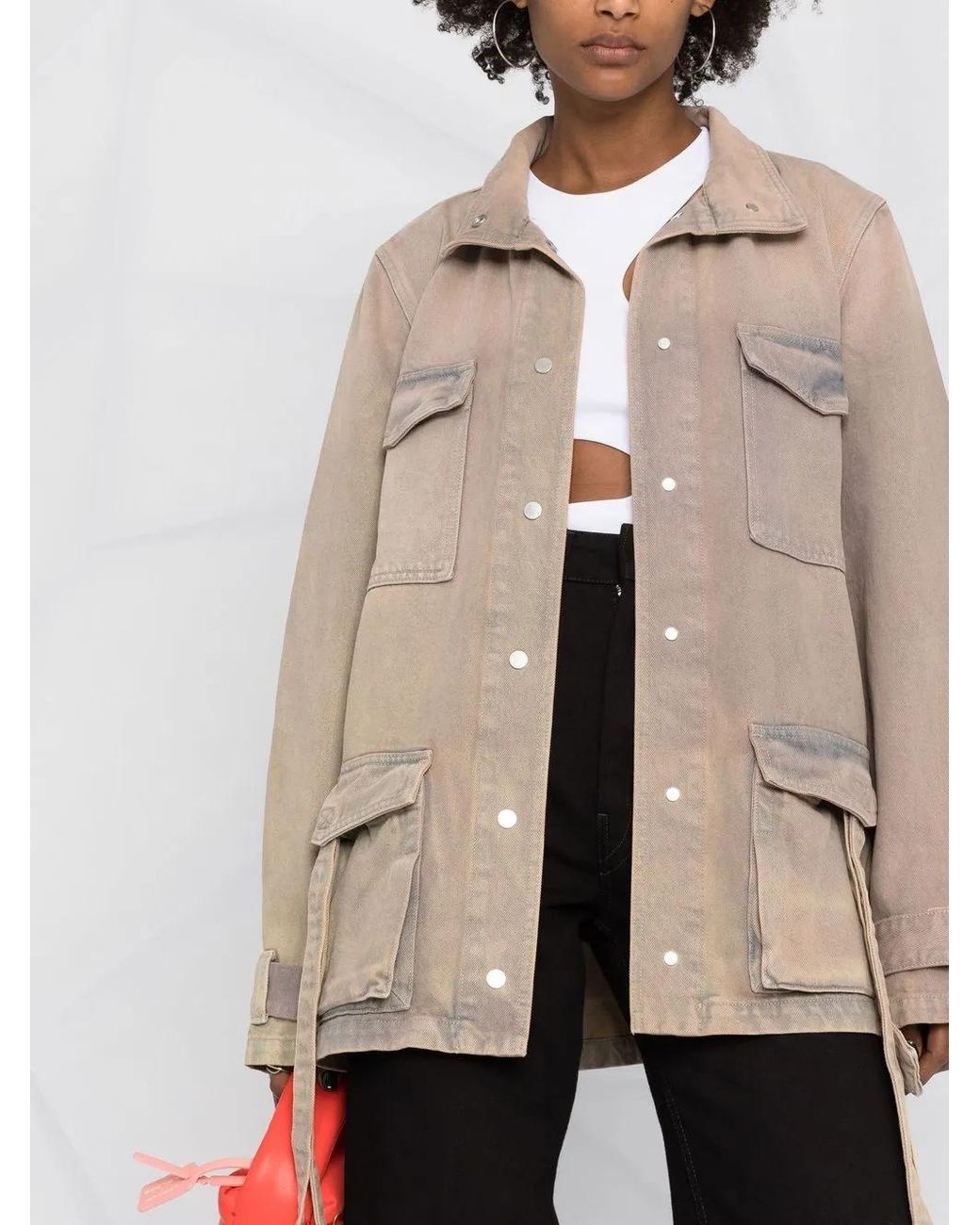 Off-White c/o Virgil Abloh Multicolor Dyed Denim Field Jacket