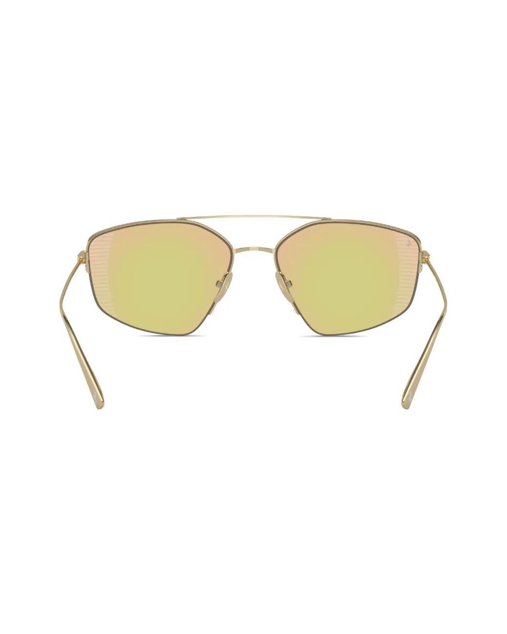 Ferrari Green Geometric-Frame Sunglasses for men