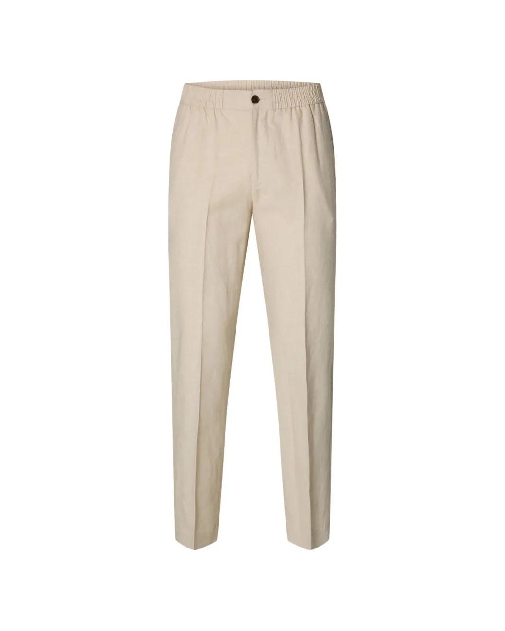 SELECTED Hose Mit Elastischem Bund in Natural für Herren