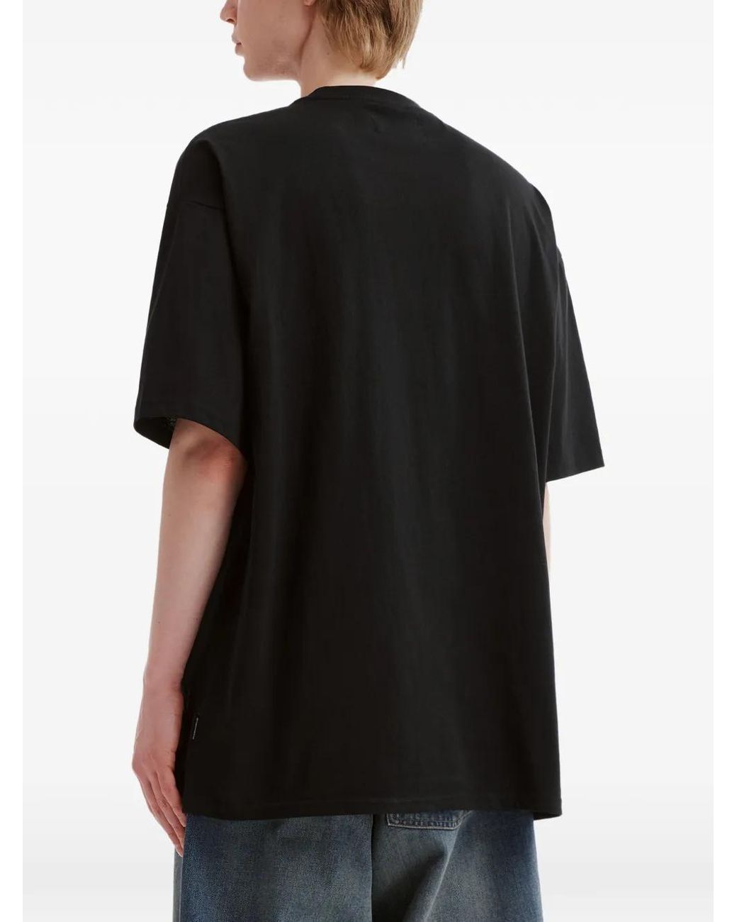 AFTERMATHS Black Paisley-Print Pocket T-Shirt for men