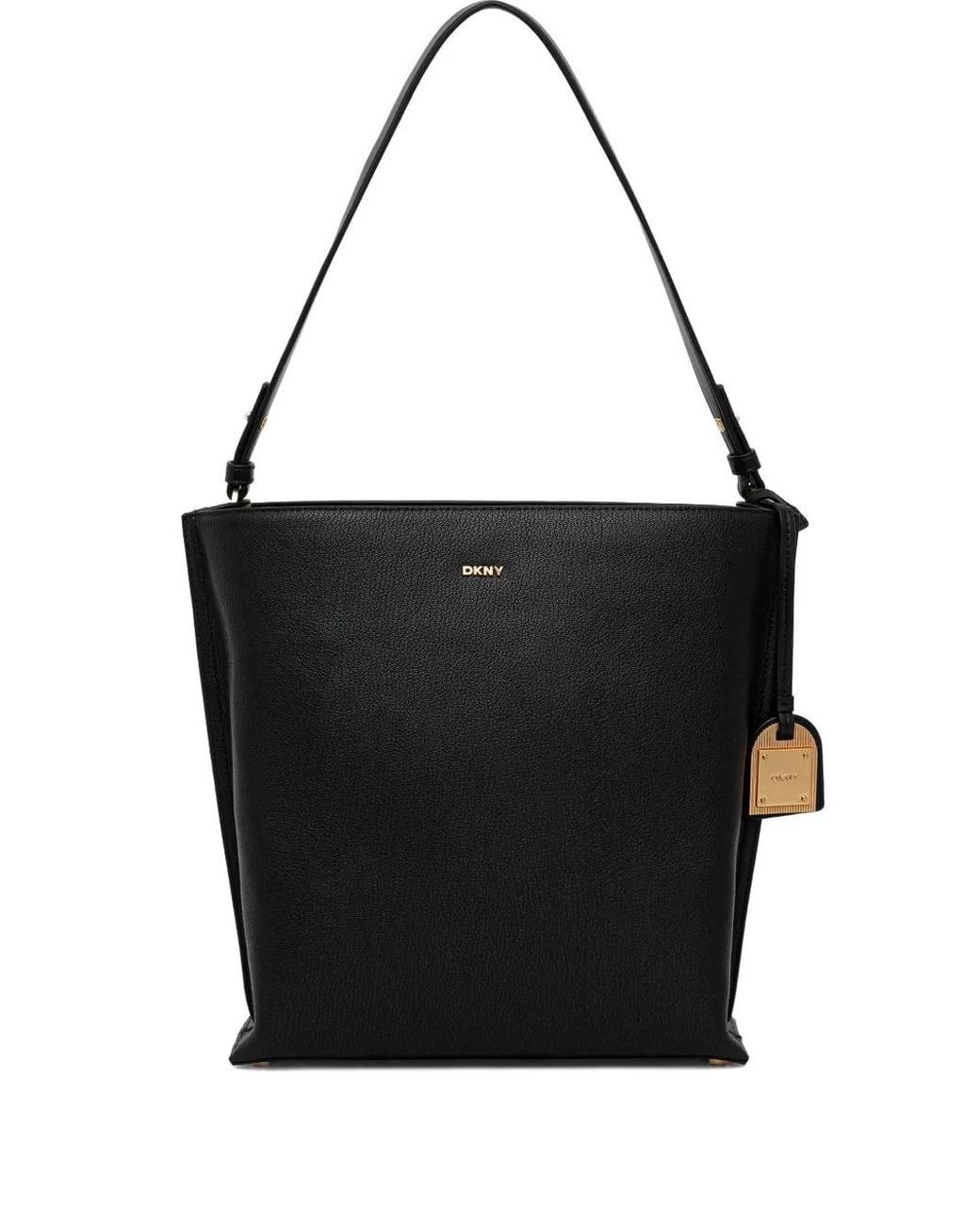 DKNY Black Logo-Tag Shoulder Bag