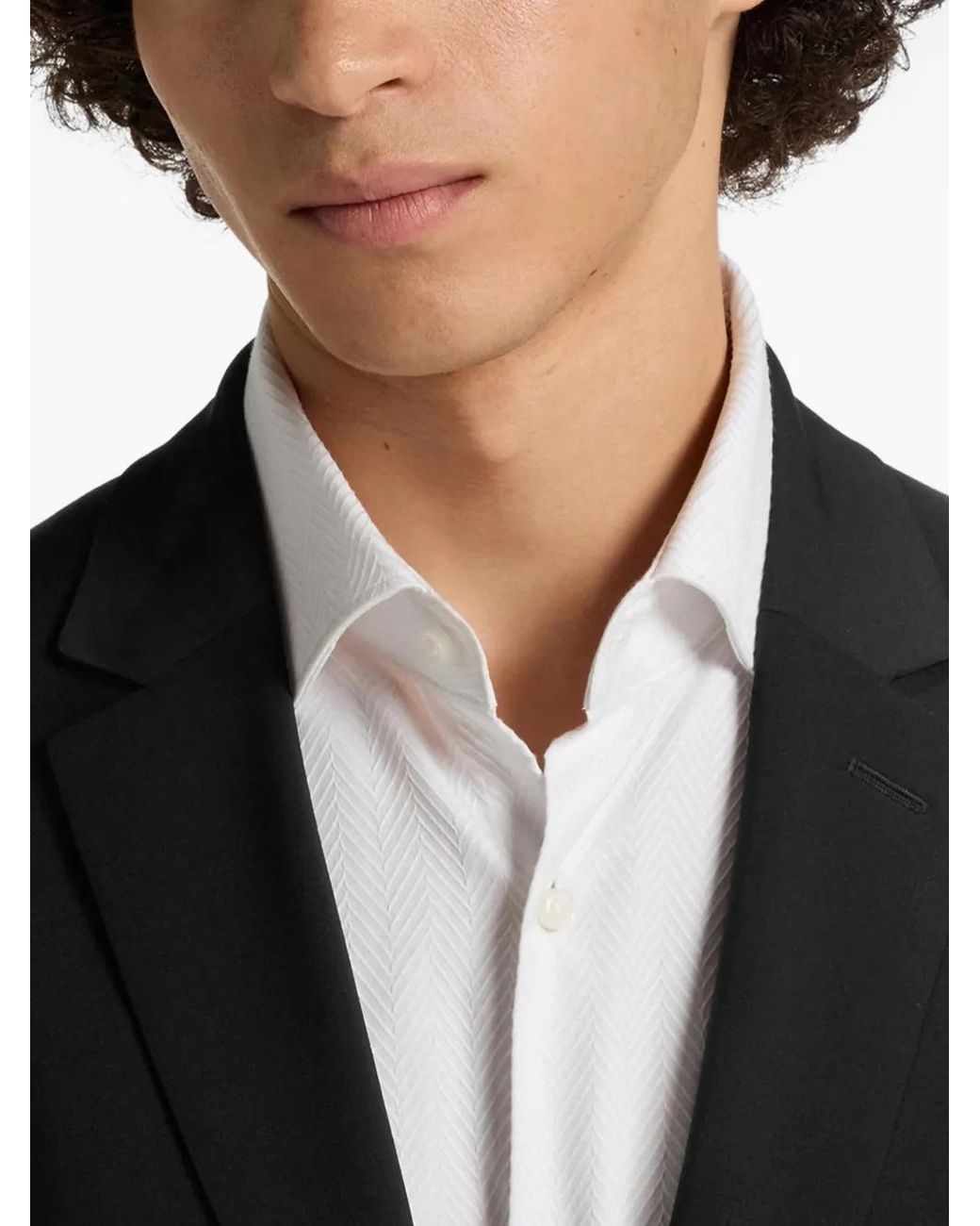 HUGO Black Single-Breasted Blazer for men