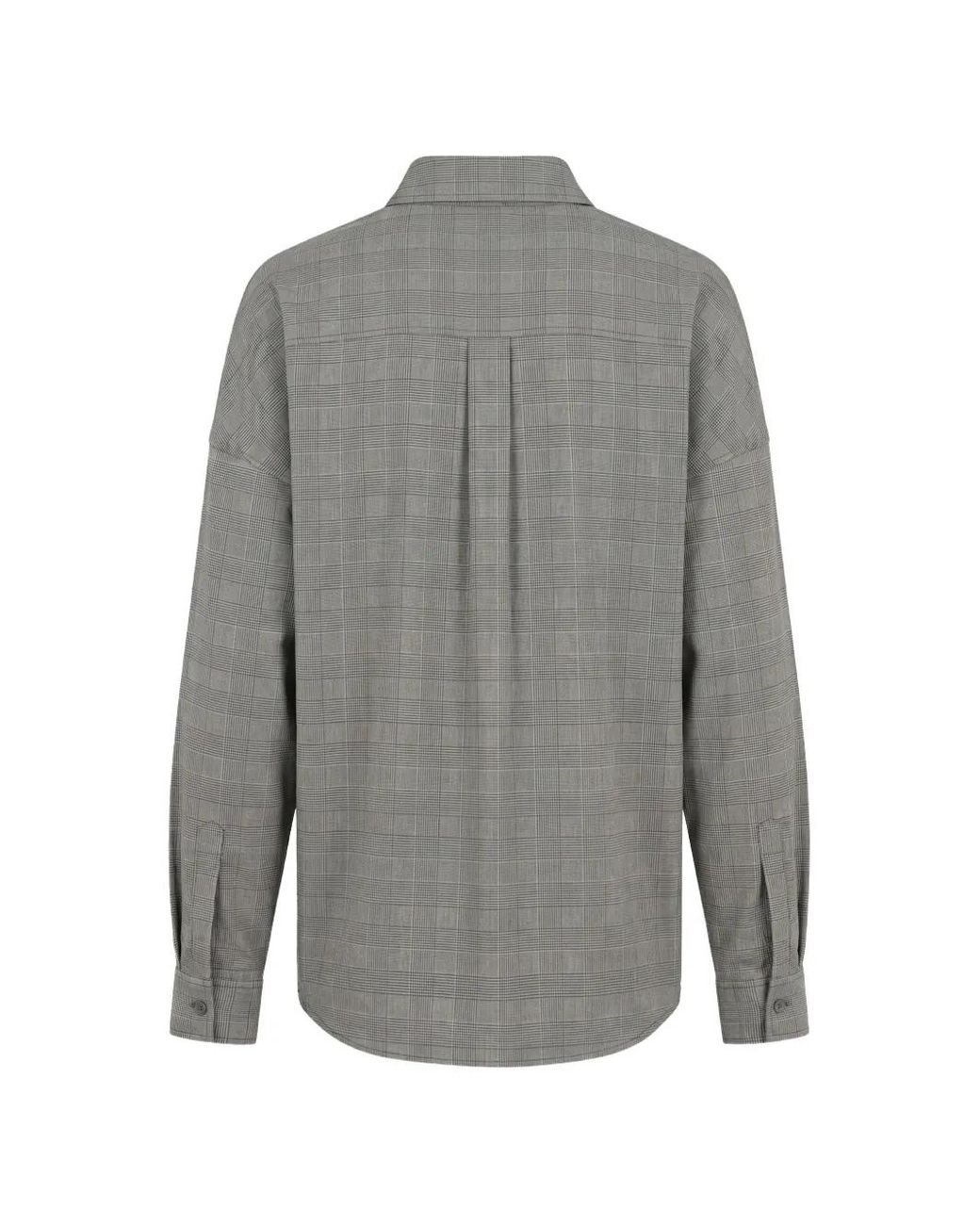 Situationist Gray Chemise En Laine À Motif Tartan