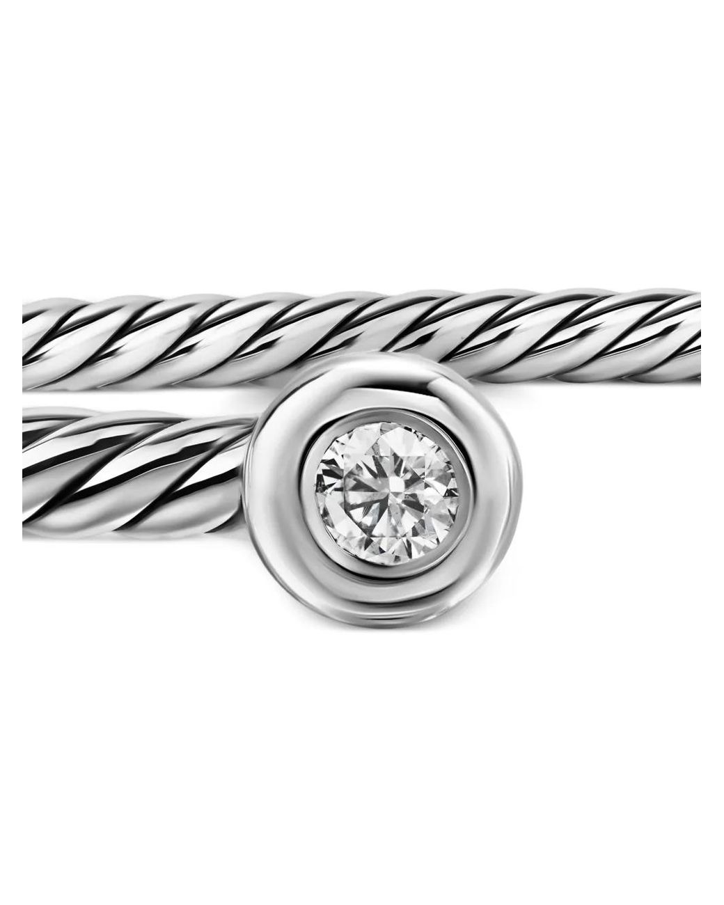 David Yurman White Sterling Flex Bracelet