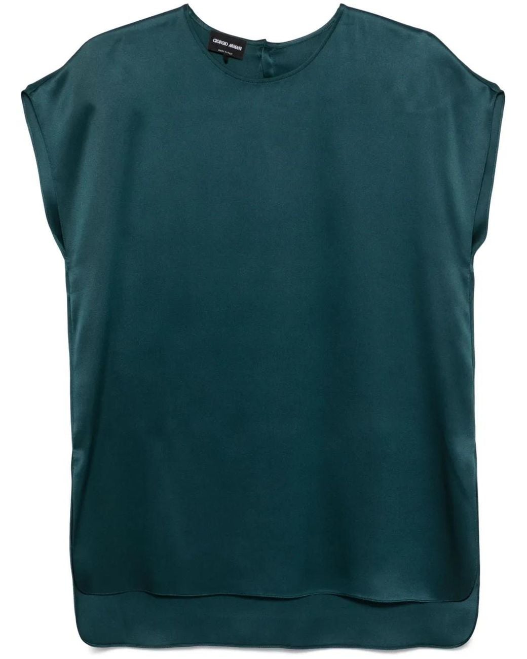 Giorgio Armani Green Silk Blouse