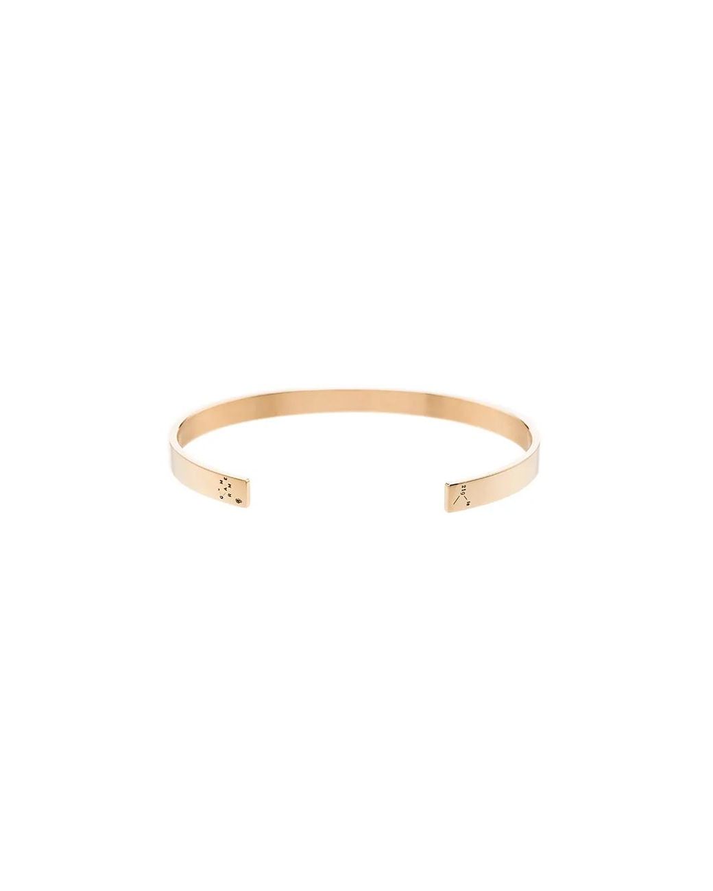 Le Gramme White Logo Engraved Bangle