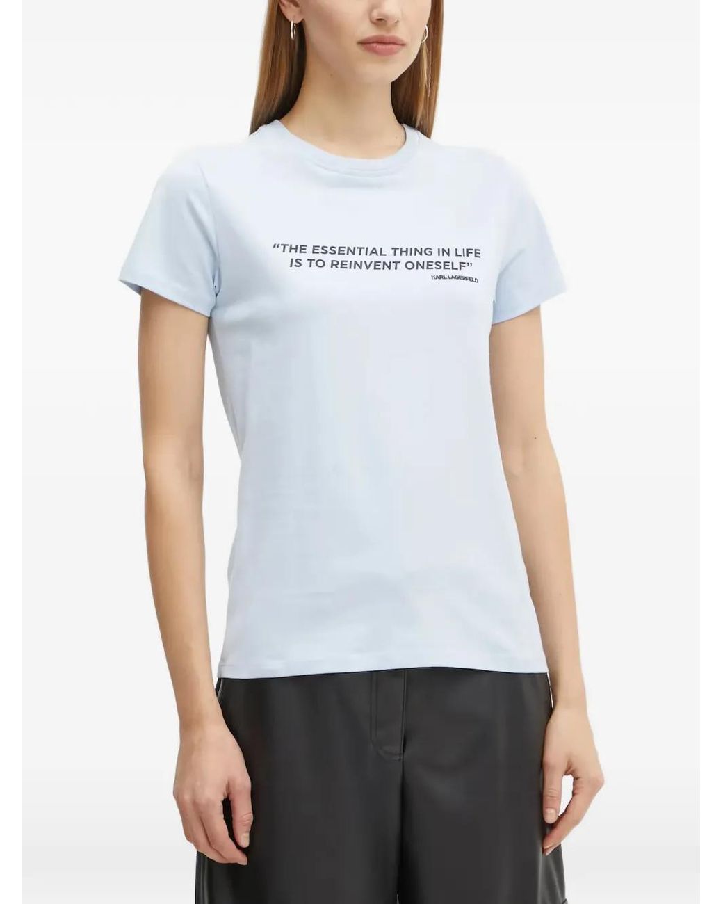 Karl Lagerfeld White Short-Sleeved T-Shirt
