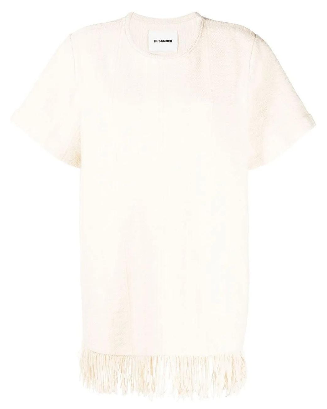 Jil Sander Multicolor Fringe-Detail Knitted Top