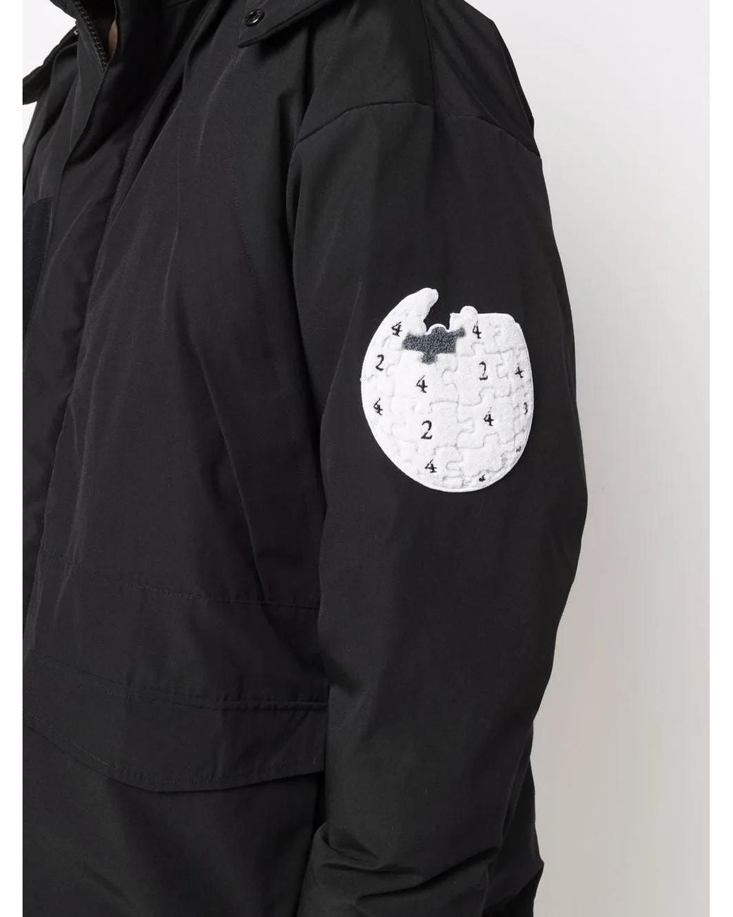 Abrigo Acolchado Con Capucha 424 de hombre de color Black