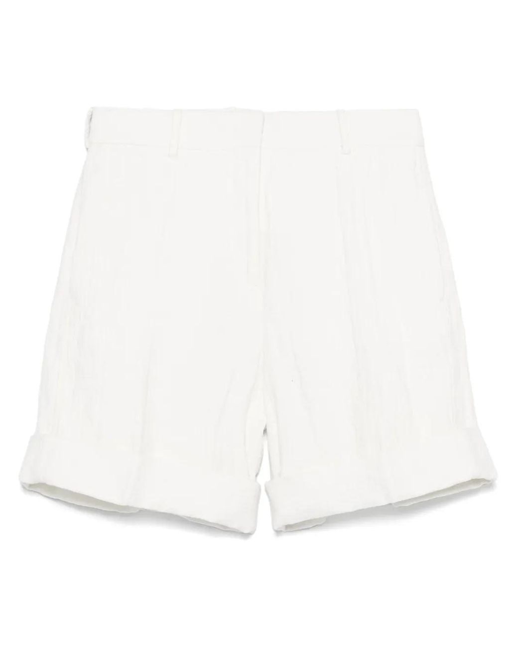 Jil Sander Straight Shorts in het White