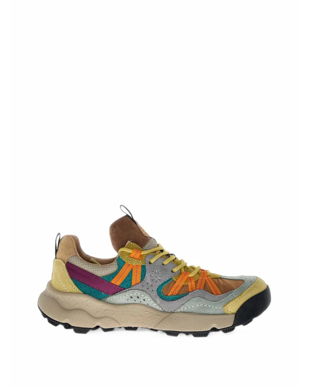 Flower Mountain Brown Back Country Uni 2 Panelled Low-Top Sneakers for men