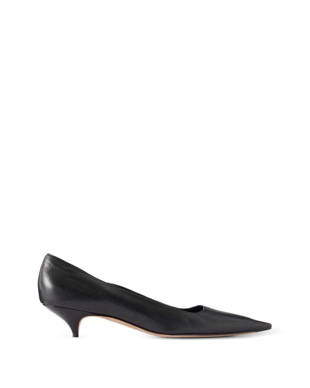 The Row Black Liisa Kitten Two Heel Pumps
