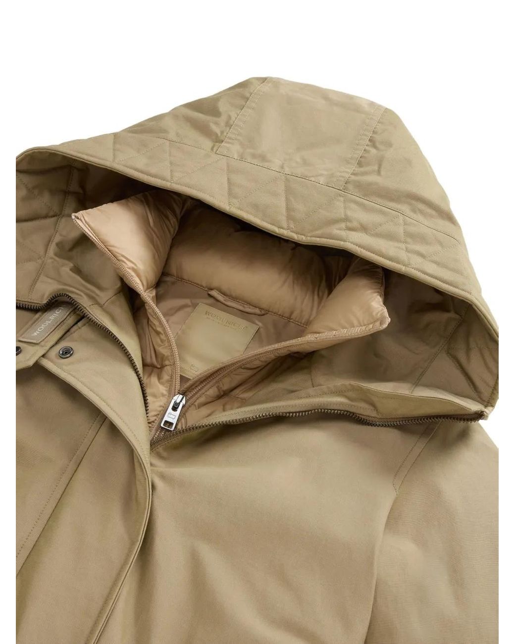 Woolrich Natural Authentic Parka Coat