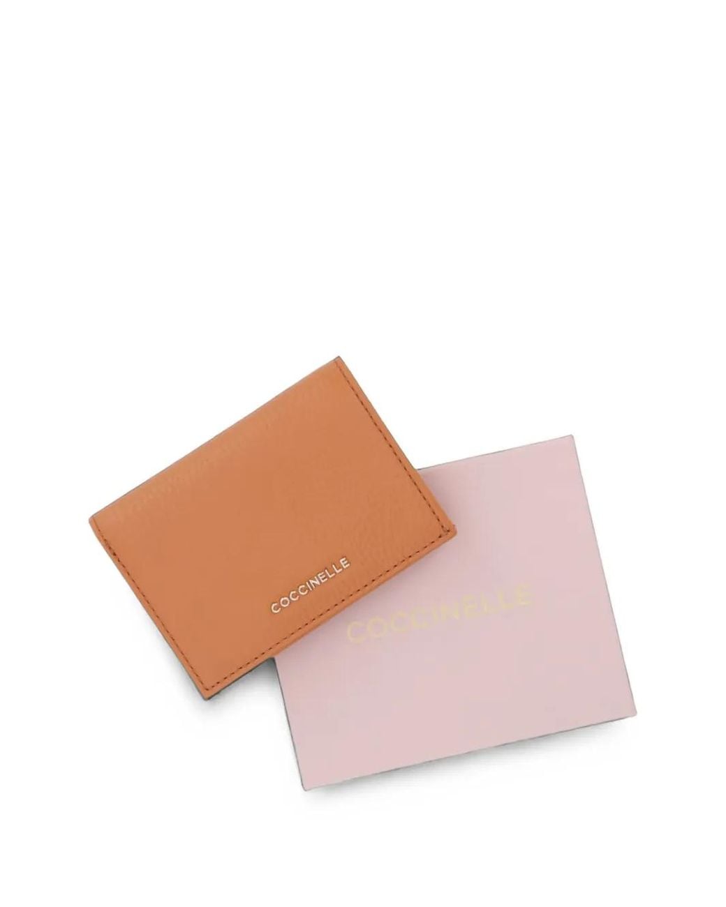Coccinelle Orange Small Metallic Logo-Plaque Wallet for men