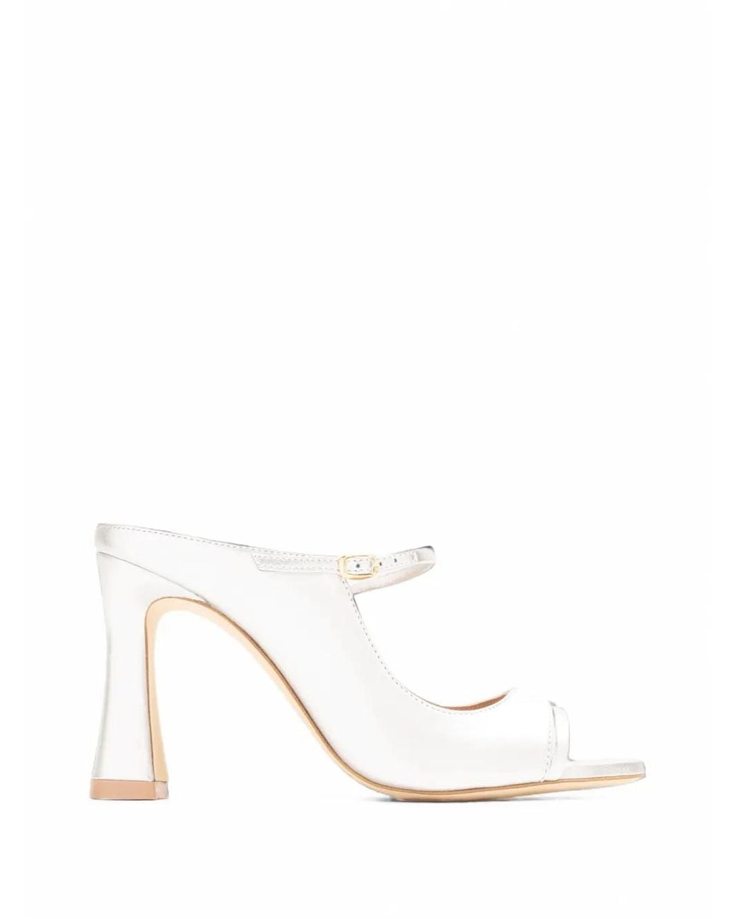Malone Souliers White Sandales Rania À Boucle