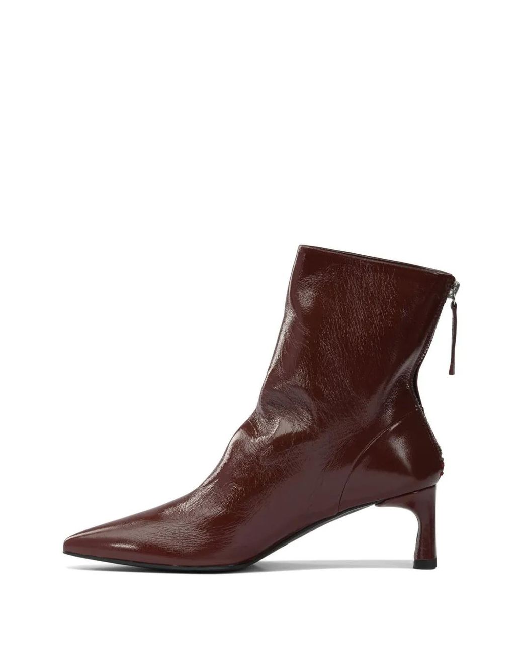Halmanera Brown Pointed-Toe Ankle Boots