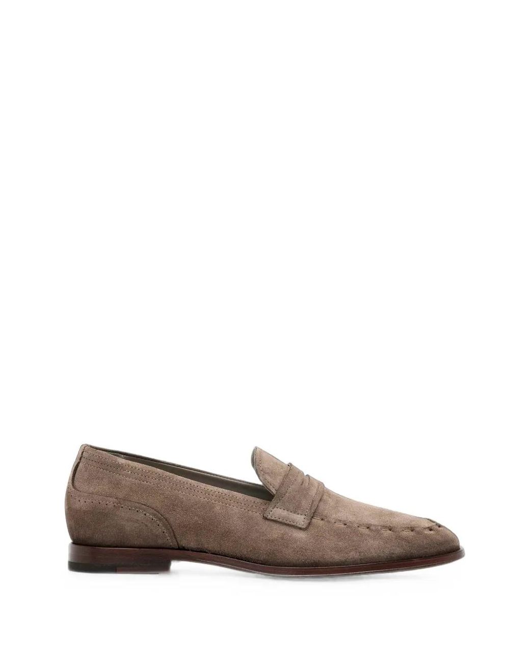 AllSaints Brown Jules Leather Loafers