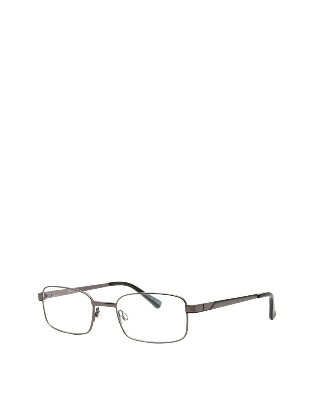 JOE OPTICAL White Rectangle-Frame Glasses for men
