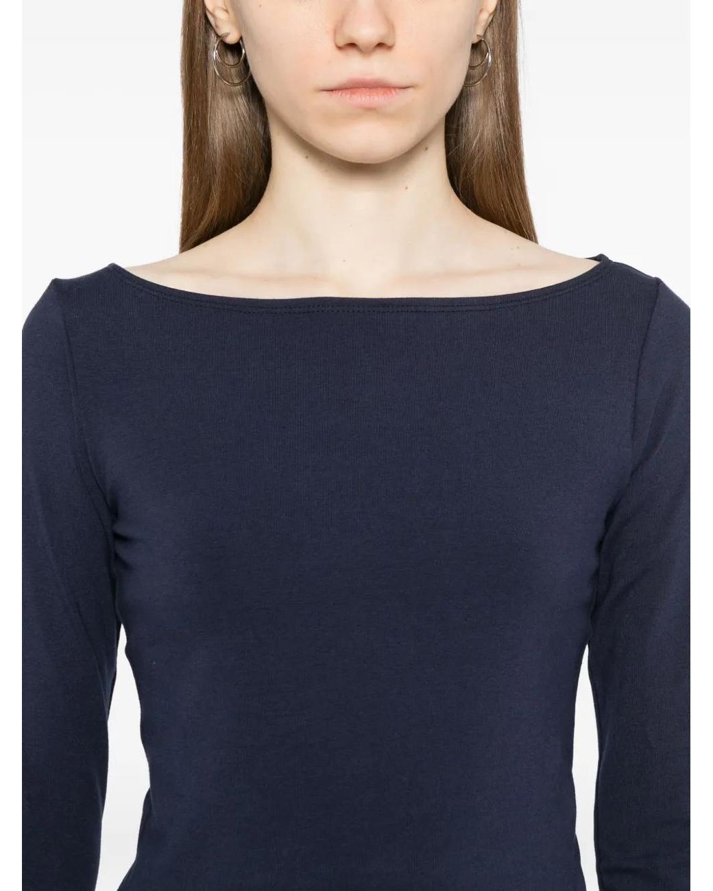Reformation Blue Wiley Knit Top