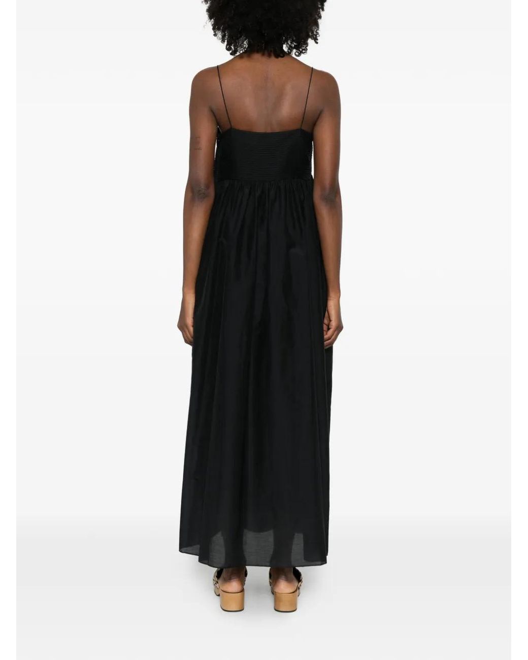 Matteau Black Strappy Empire Dress