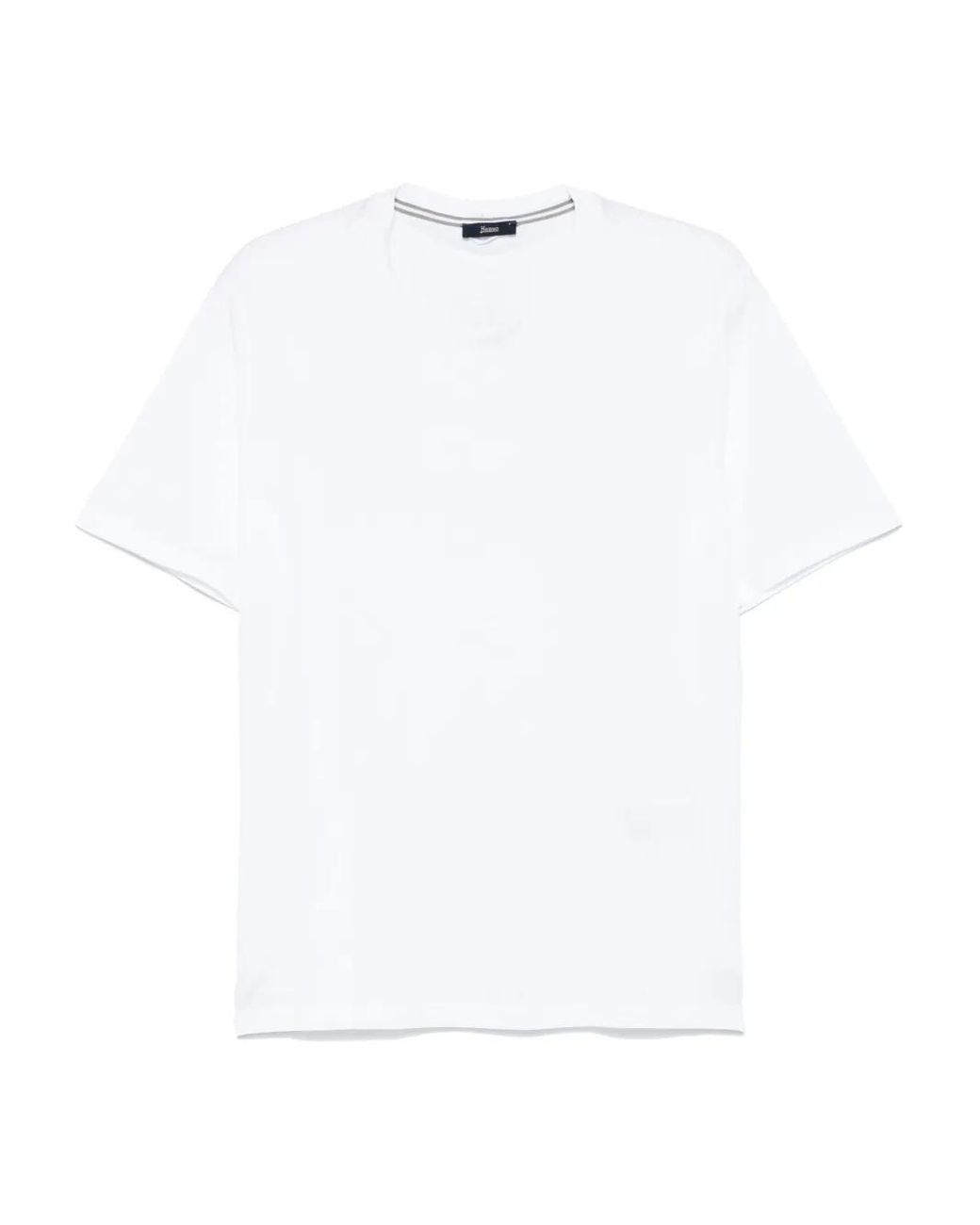 Herno White Cotton T-Shirt for men