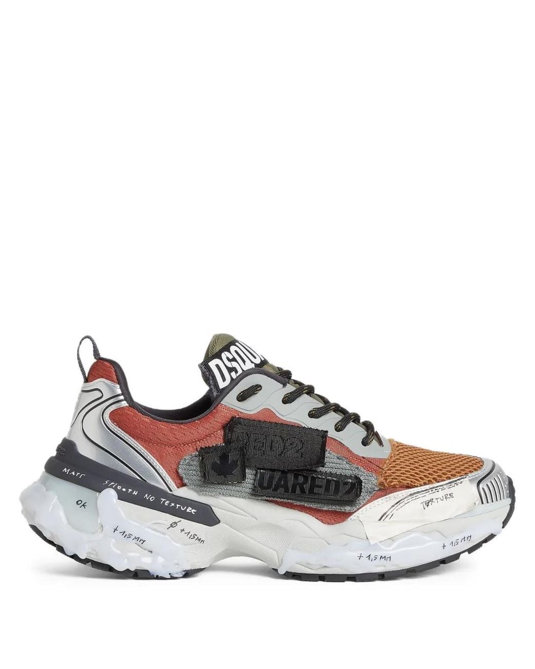 DSquared² White Lace-Up Sneakers for men