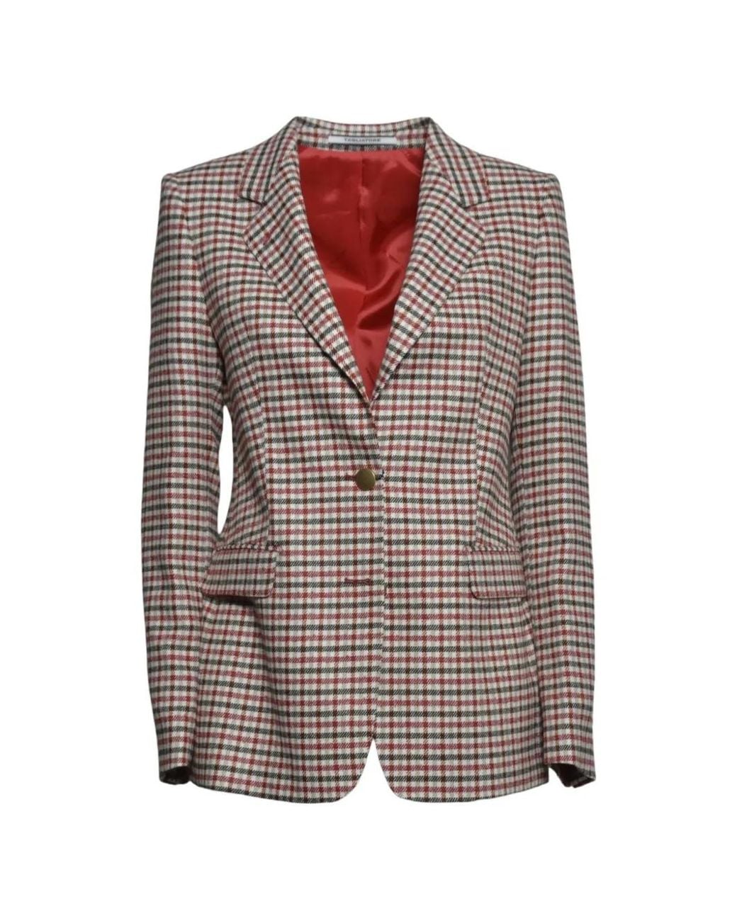 Tagliatore Brown Parisian Check Single-Breasted Blazer