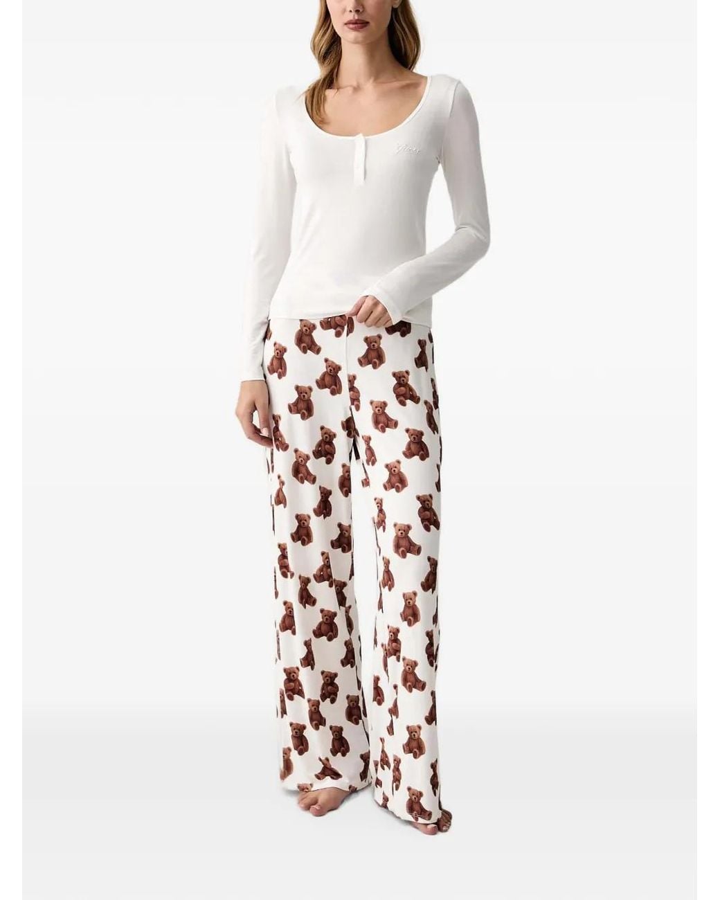 Guess White Aria Pijamas Set