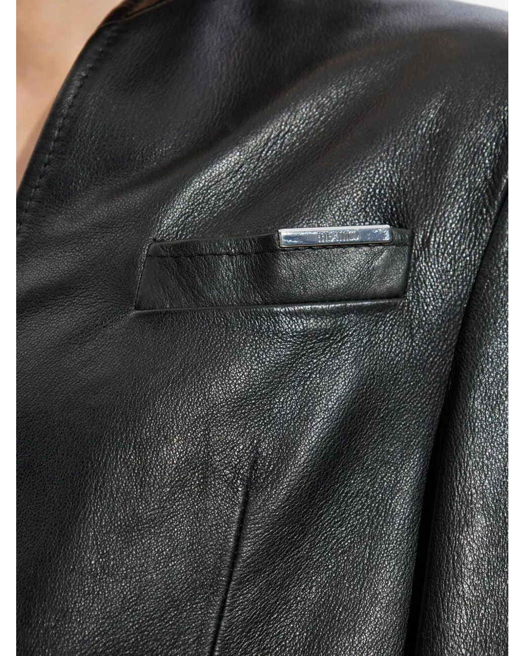The Attico Black Leather Jackets
