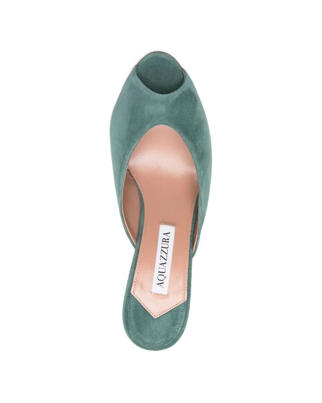 Aquazzura Green Secret Open-Toe Leather Sandals