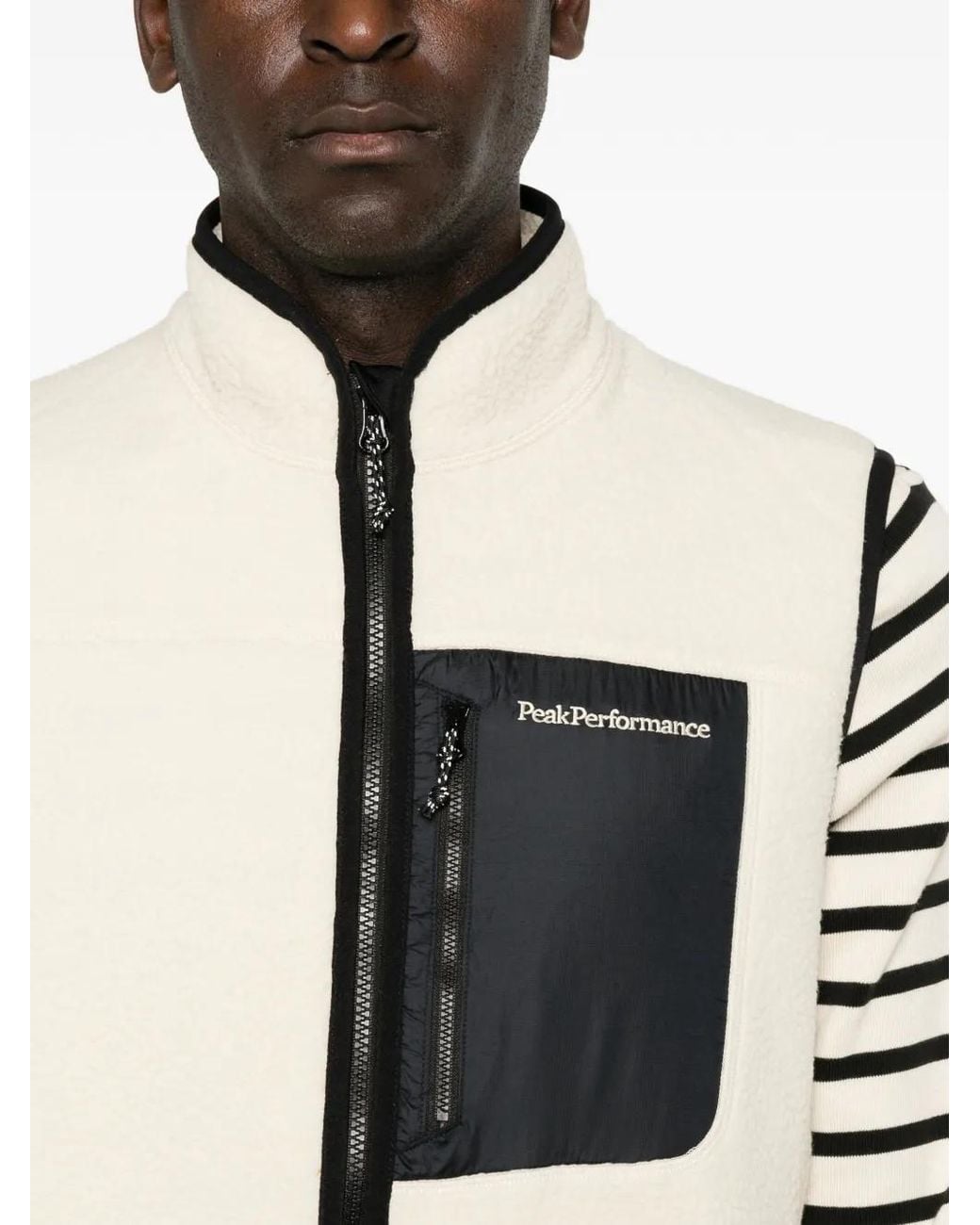 Chaleco Con Cremallera Peak Performance de hombre de color White