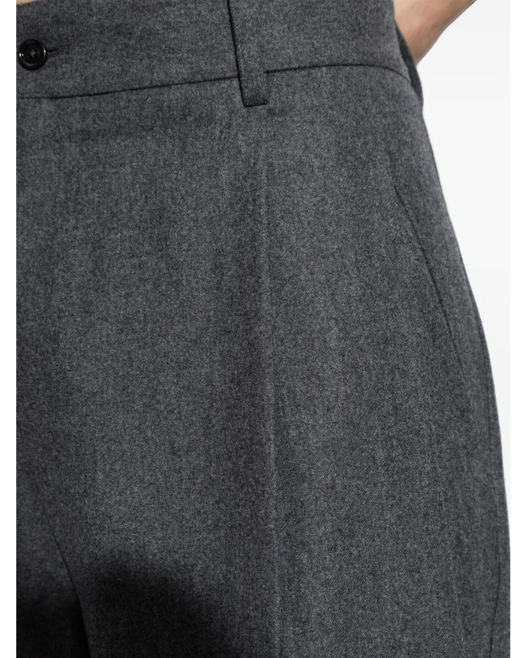 Dolce & Gabbana Gray Wool Trousers for men