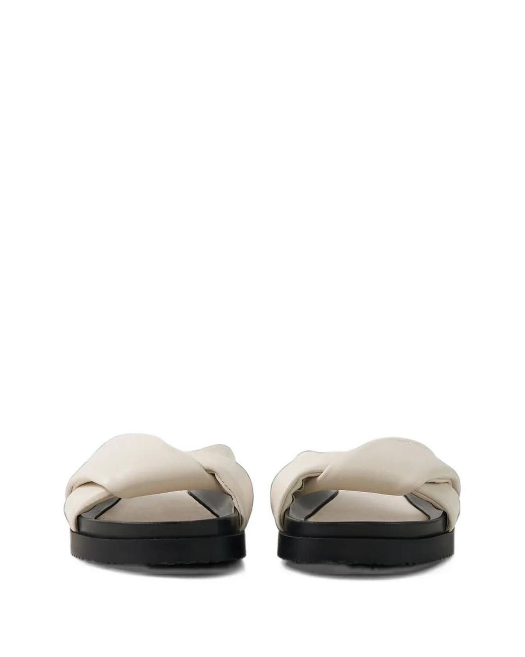 Bogner White Sirolo Crossover-Strap Sandals