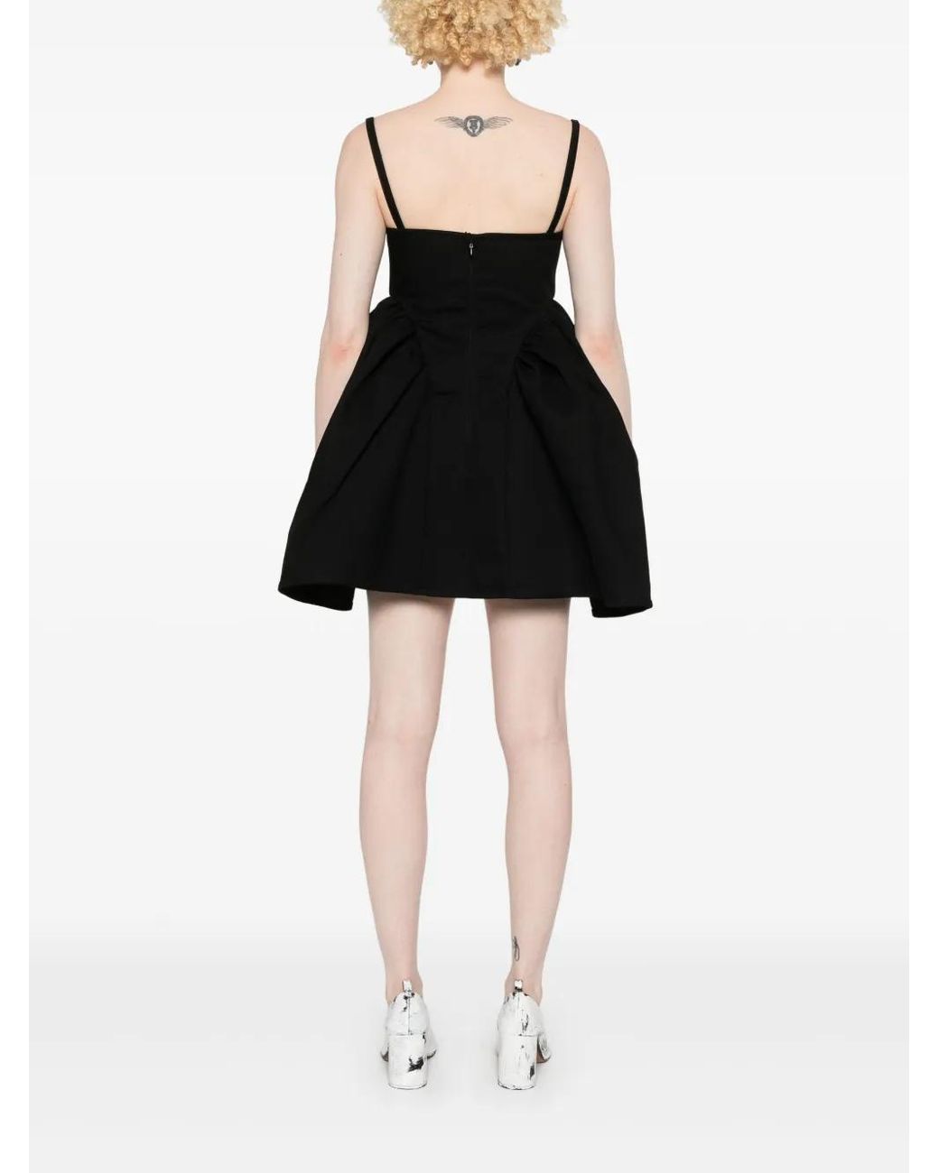 Cecilie Bahnsen Ovid Mini Dress in Black | Lyst