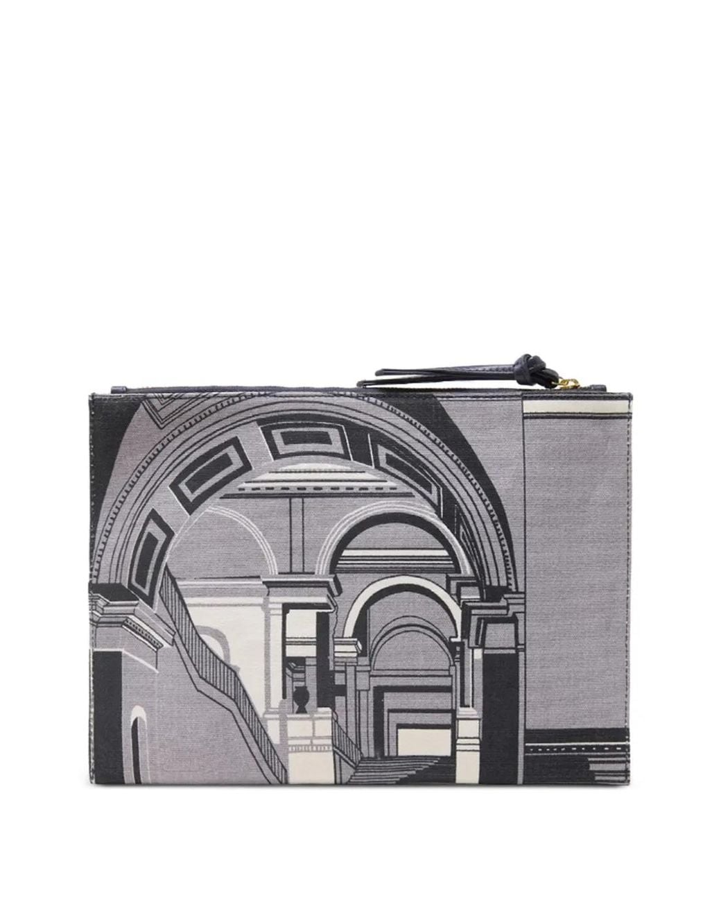Inoui Edition Gray Architecture-Print Pouch