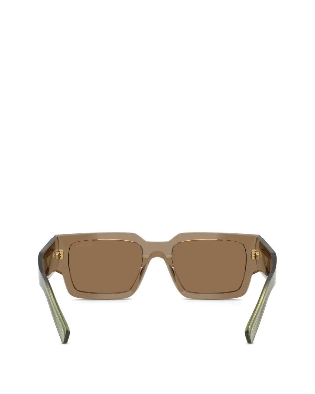 Prada Brown Symbole Square-Frame Sunglasses for men