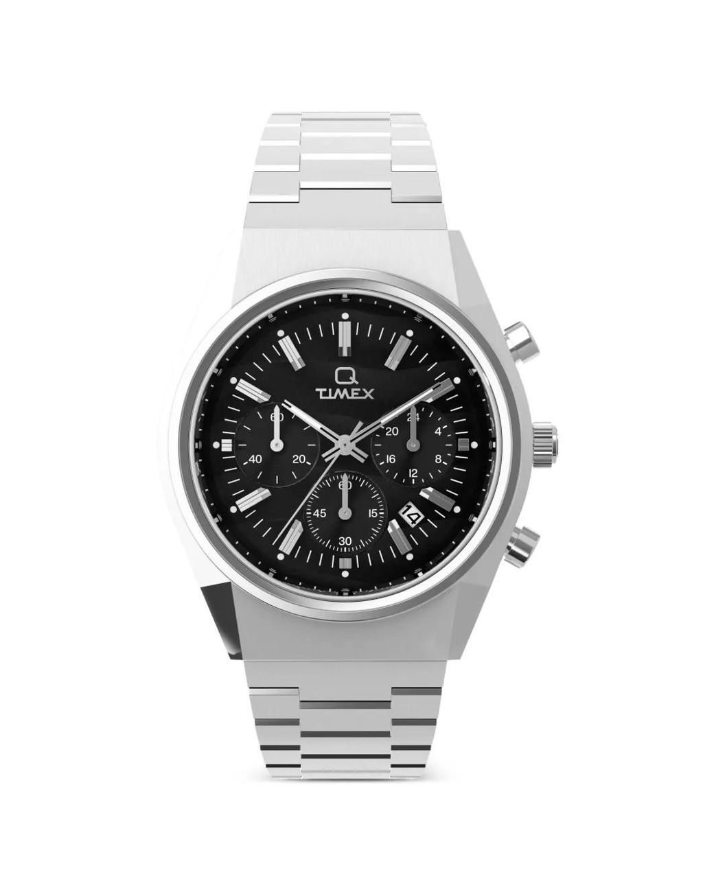 Timex Black Falcon Eye Chronograph 40Mm Watch for men