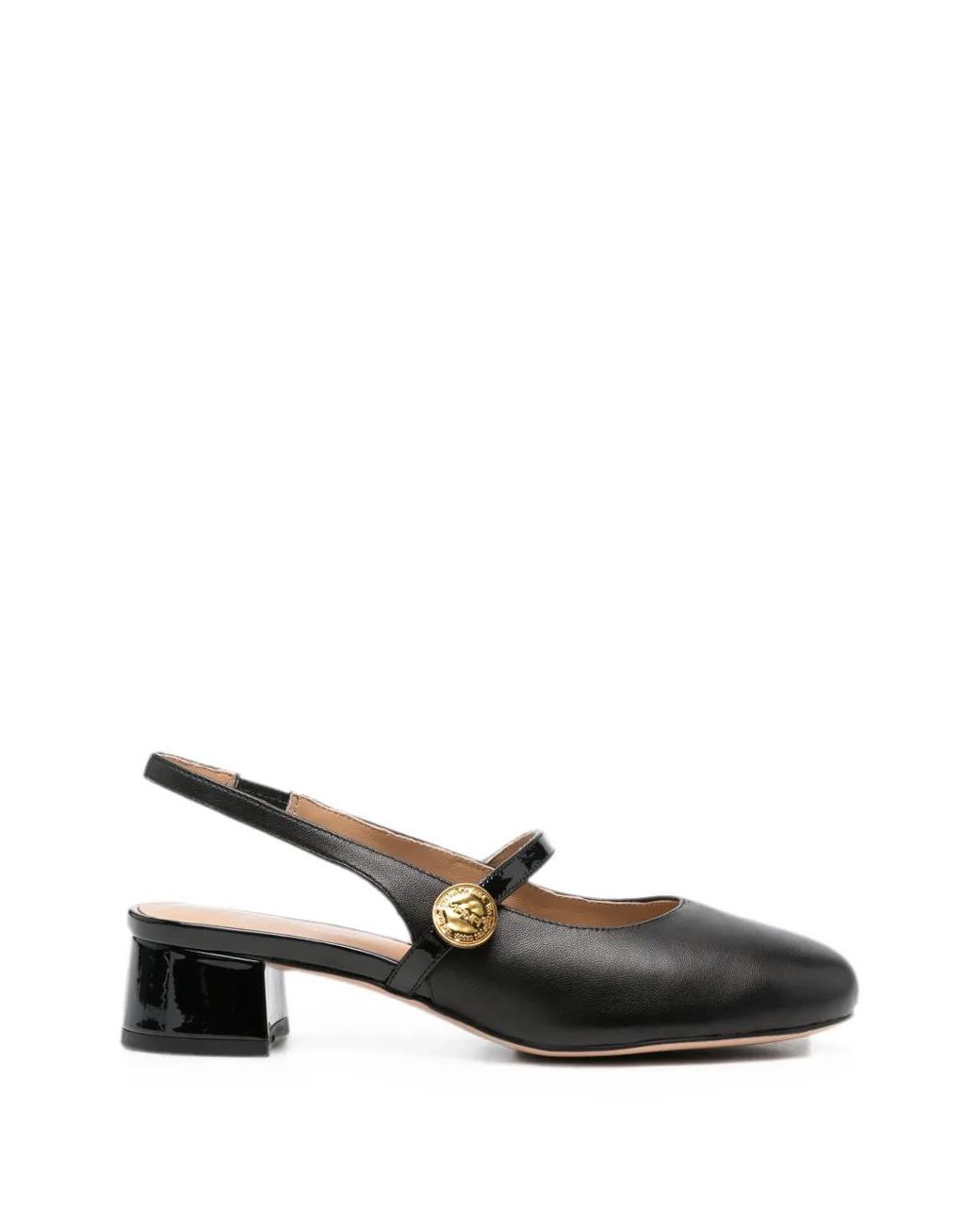 ADRIANNA FERETTI Black Escarpins À Bride Arrière Et Bouton