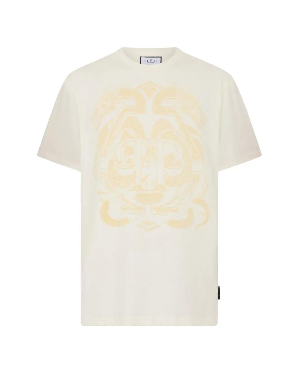 Philipp Plein White Dragon Round-Neck T-Shirt for men