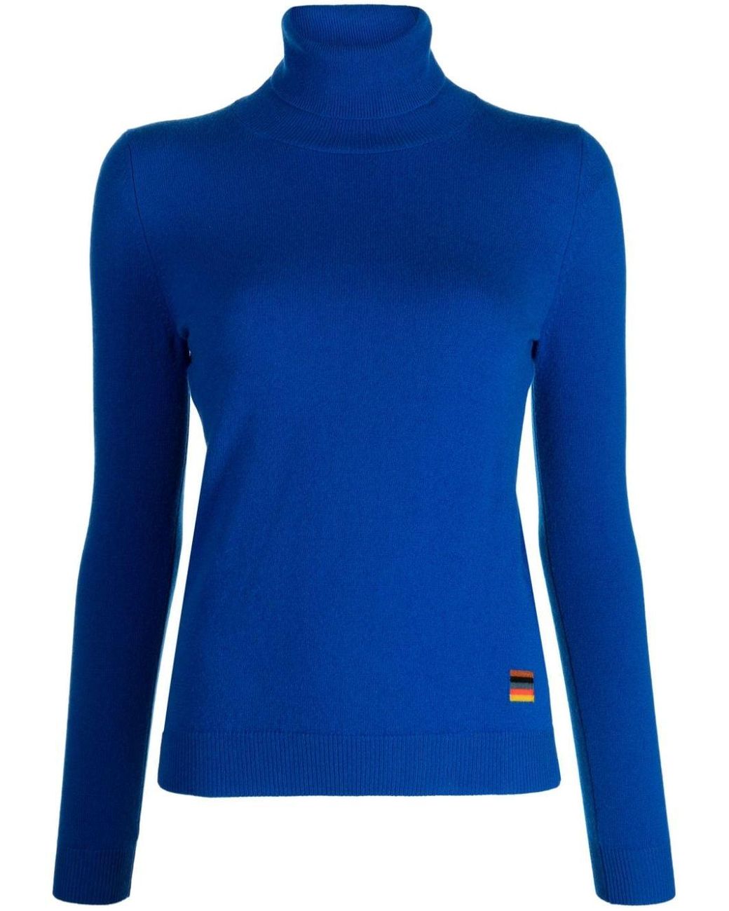 Paul Smith Roll-neck Cashmere Jumper in Blue | Lyst