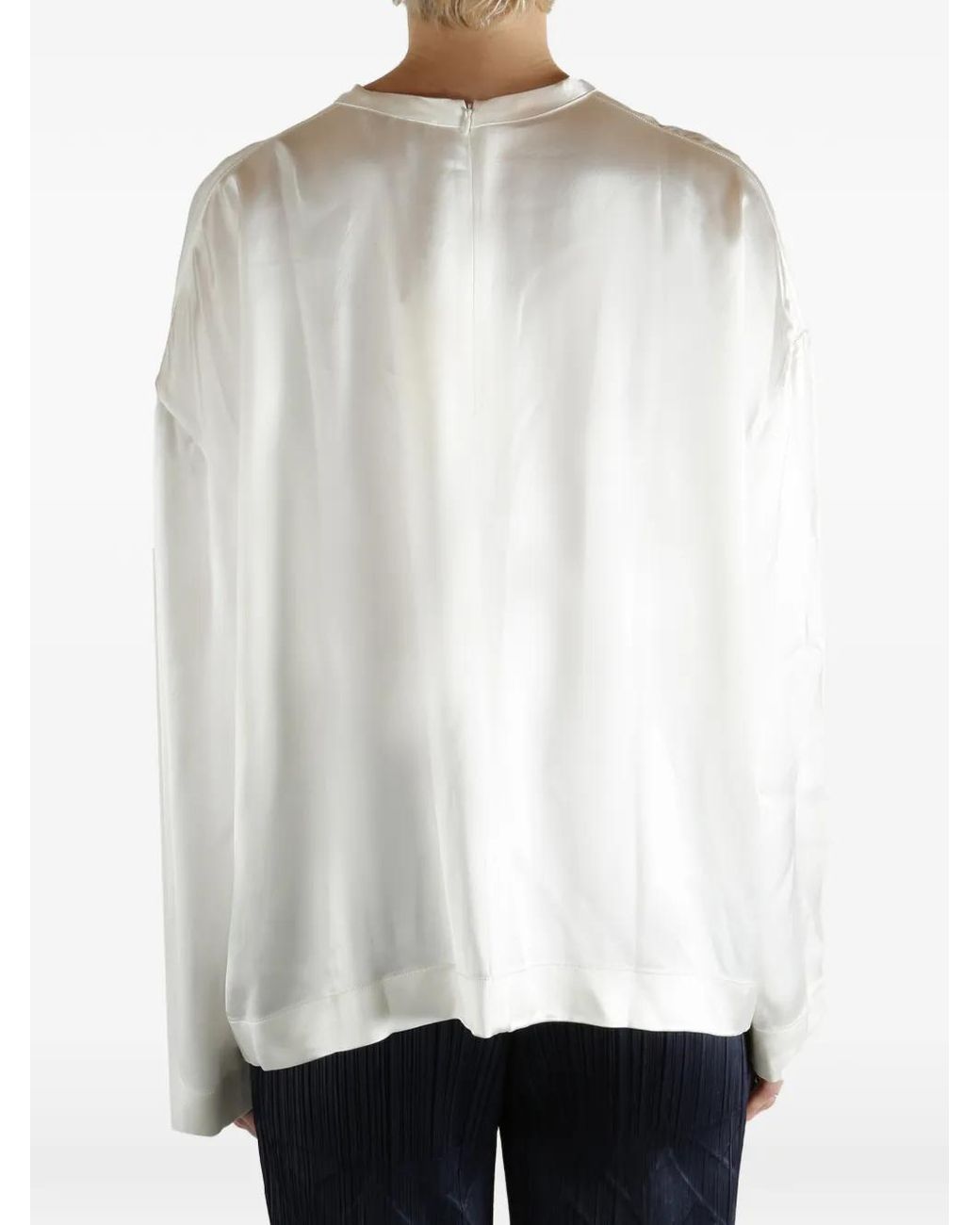 Totême White Asymmetric Top