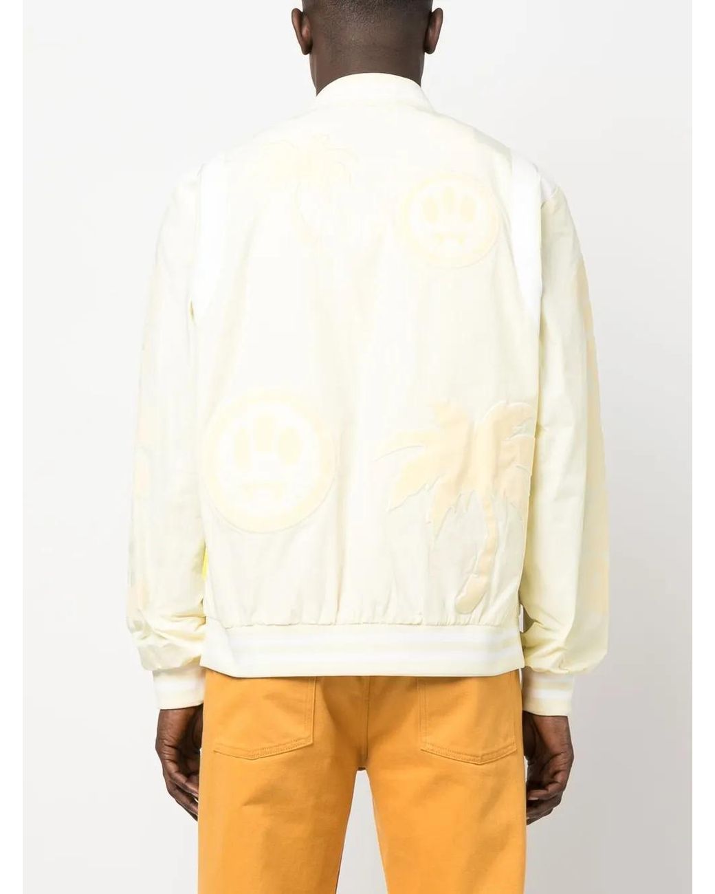 Barrow Natural Tonal-Appliqué Varsity Jacket